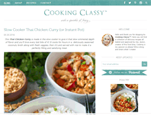 Tablet Screenshot of cookingclassy.com